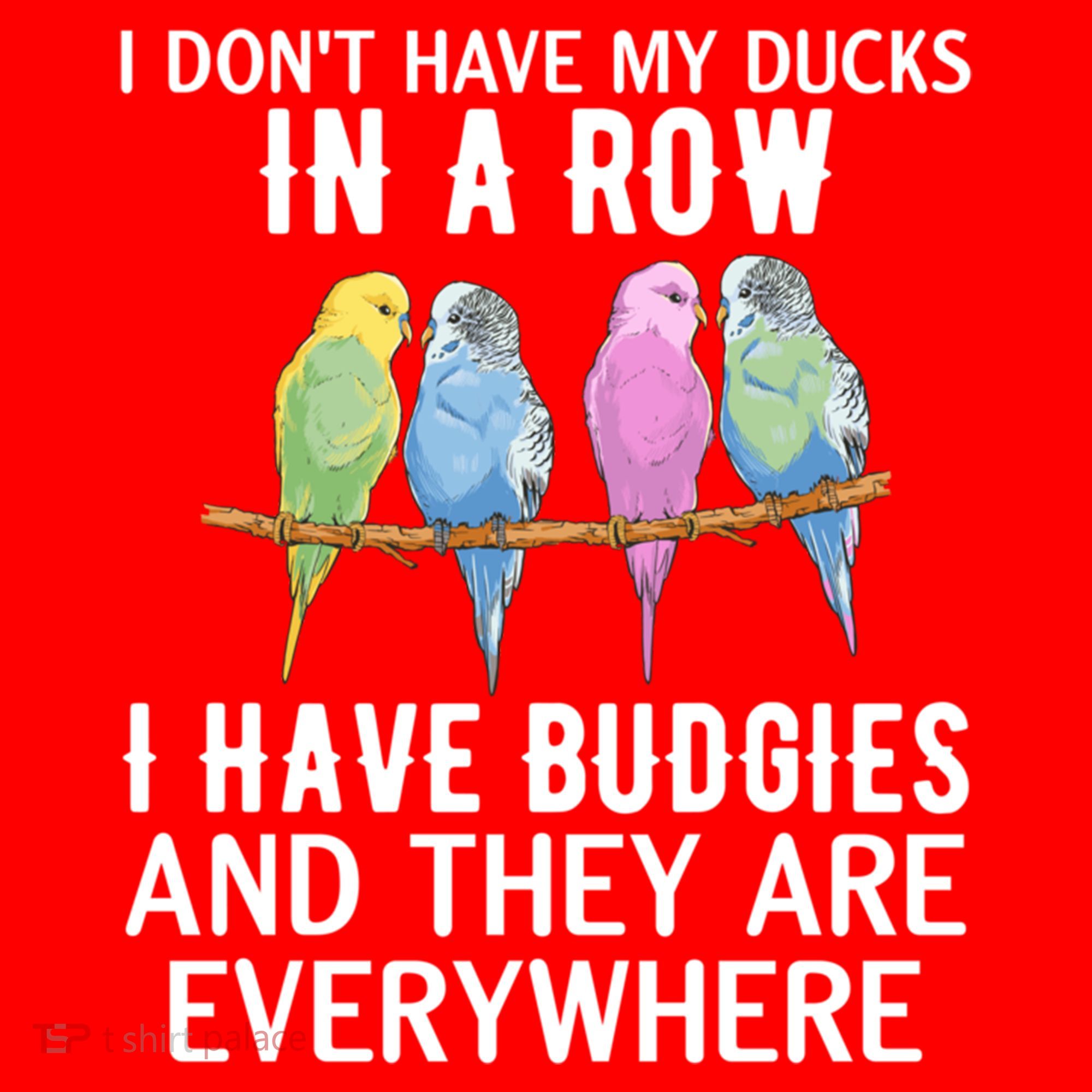 I Dont Have My Ducks In A Row Budgie Lover Parakeet Bird Gift Santa Hat