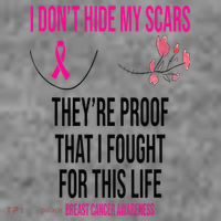 I Dont Hide My Scars They Are The Proof Breast Cancer Tall Sweatshirt thumb 2