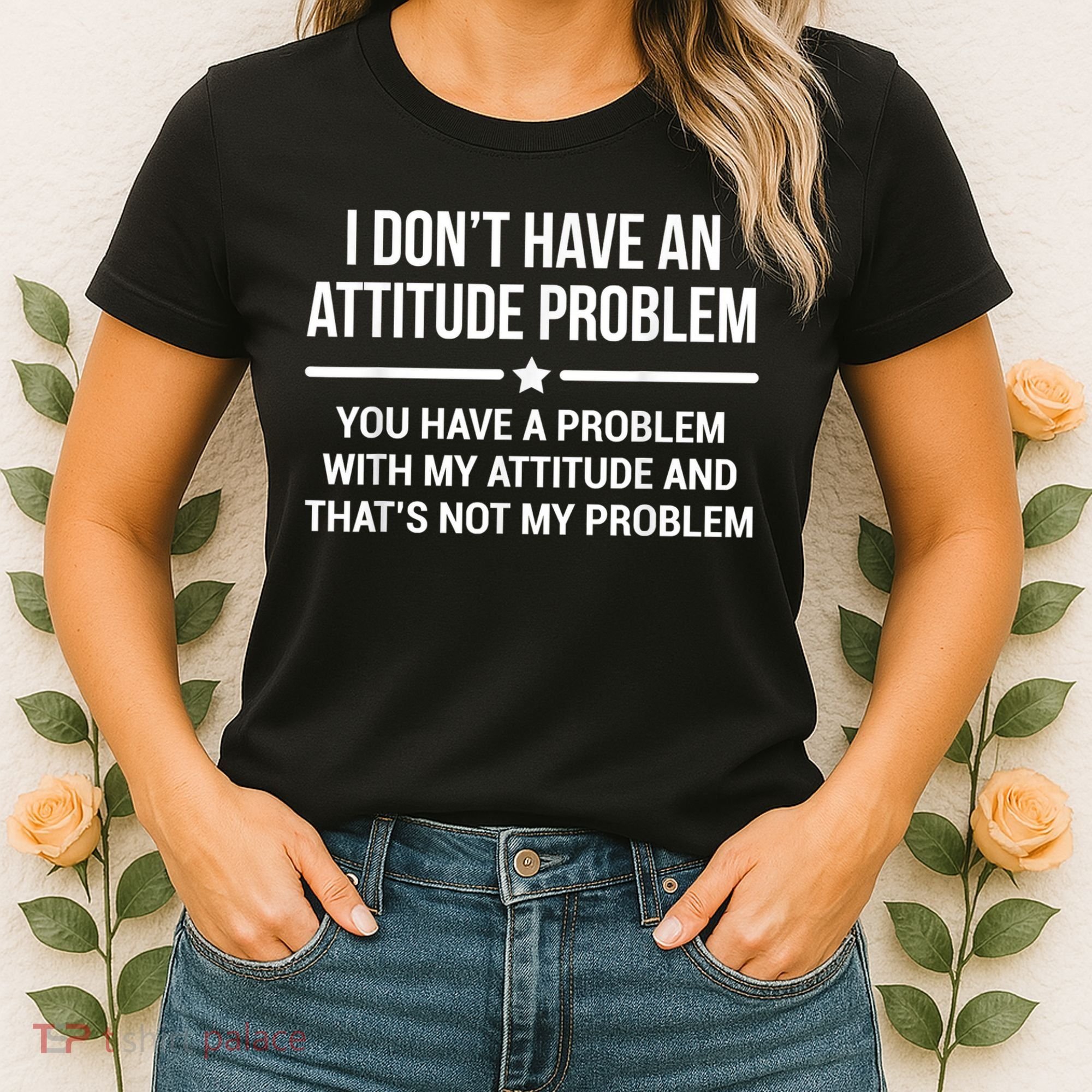 I Don't Have An Attitude Problem Funny Sarcasm Women's T-Shirt
