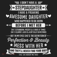 I Don't Have A Stepdaughter Bonus Dad Father's Day Stepdad Beanie thumb 2