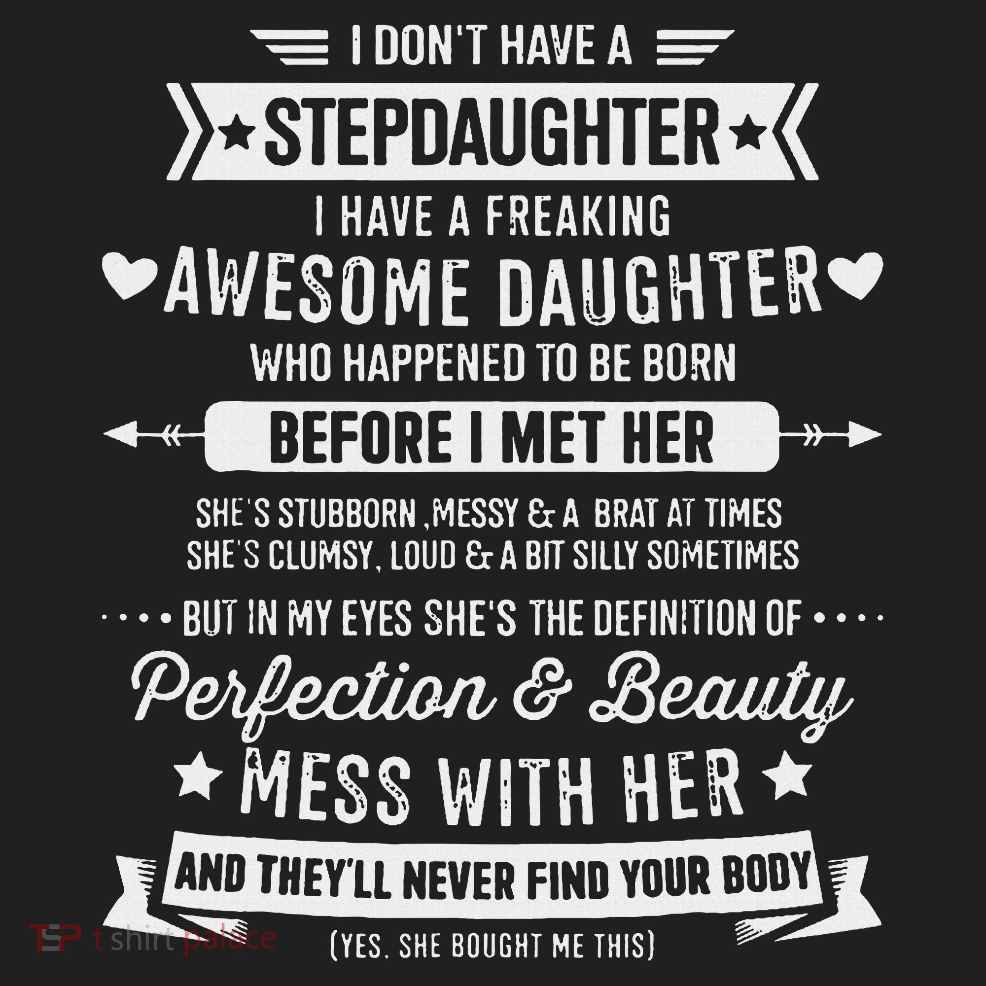 I Don't Have A Stepdaughter Bonus Dad Father's Day Stepdad Golf Towel