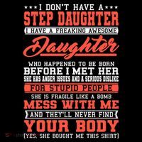 I Don't Have A Stepdaughter Stepfather Step Stepdad Gift Women's Hoodie thumb 2