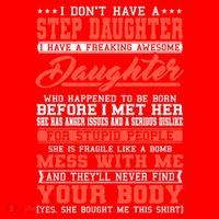 I Don't Have A Stepdaughter Stepfather Step Stepdad Gift Santa Hat thumb 1