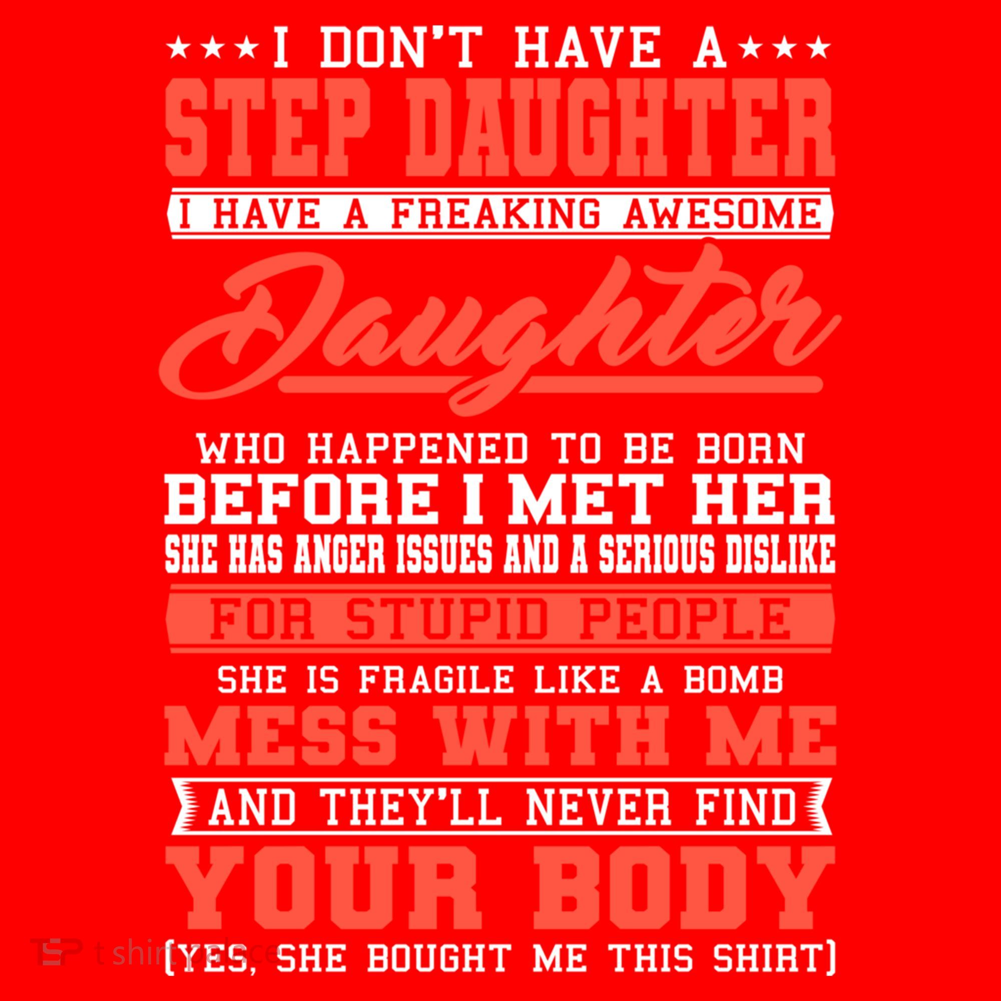 I Don't Have A Stepdaughter Stepfather Step Stepdad Gift Santa Hat