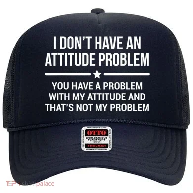 I Don't Have An Attitude Problem Funny Sarcasm Tee Hat
