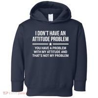 I Don't Have An Attitude Problem Funny Sarcasm Tee Toddler Hoodie thumb 0