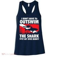 I Don't Have To Outswim The Shark - Scuba Diving Buddy Diver Women's Tank Top thumb 0