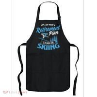 I Do Have A Retirement Plan Skiing Lover Skier Ski Sport Apron thumb 0