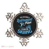 I Do Have A Retirement Plan Skiing Lover Skier Ski Sport Ornament thumb 0