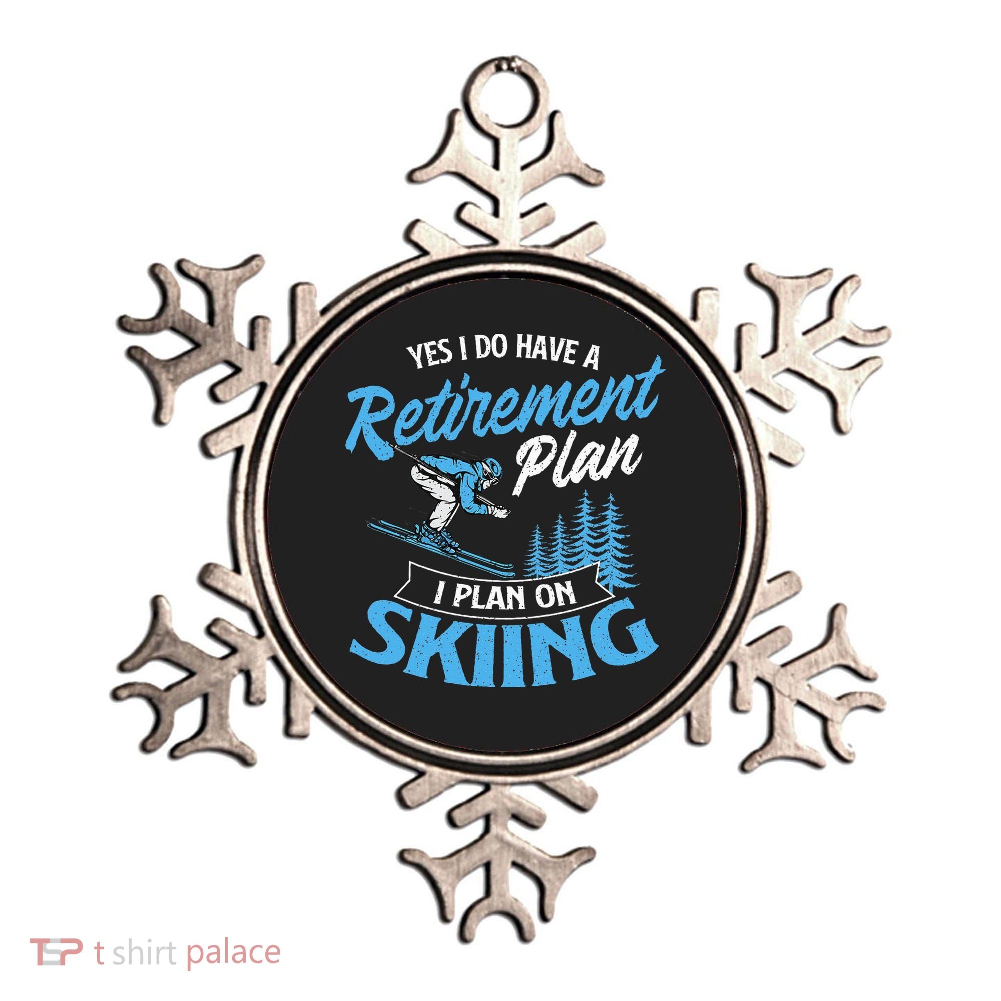I Do Have A Retirement Plan Skiing Lover Skier Ski Sport Ornament
