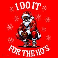 I Do It For The Hos African American Christmas Afro Santa Santa Hat thumb 1