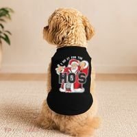 I Do It For The Hos Meaningful Gift Funny Retro Rap Santa Gift Doggie Tank thumb 2