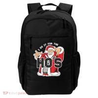 I Do It For The Hos Meaningful Gift Funny Retro Rap Santa Gift Backpack thumb 0