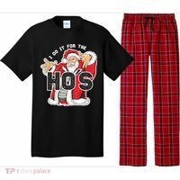 I Do It For The Hos Meaningful Gift Funny Retro Rap Santa Gift Pajama Set thumb 0