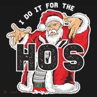 I Do It For The Hos Meaningful Gift Funny Retro Rap Santa Gift Women's Hoodie thumb 2