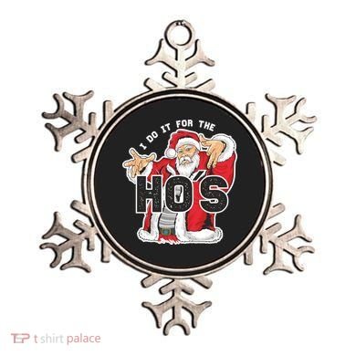 I Do It For The Hos Meaningful Gift Funny Retro Rap Santa Gift Ornament