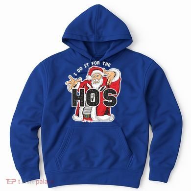 I Do It For The Hos Meaningful Gift Funny Retro Rap Santa Gift Hoodie
