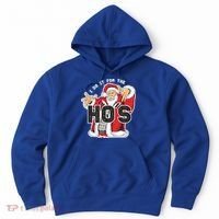 I Do It For The Hos Meaningful Gift Funny Retro Rap Santa Gift Hoodie thumb 0