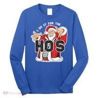 I Do It For The Hos Meaningful Gift Funny Retro Rap Santa Gift Long Sleeve Shirt thumb 0