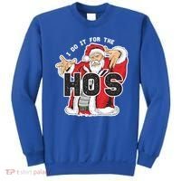 I Do It For The Hos Meaningful Gift Funny Retro Rap Santa Gift Sweatshirt thumb 0