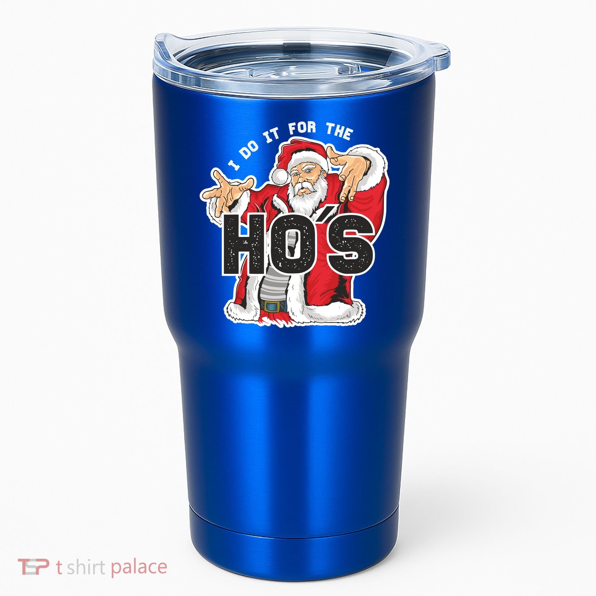 I Do It For The Hos Meaningful Gift Funny Retro Rap Santa Gift Tumbler