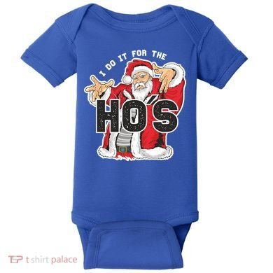 I Do It For The Hos Meaningful Gift Funny Retro Rap Santa Gift Baby Bodysuit