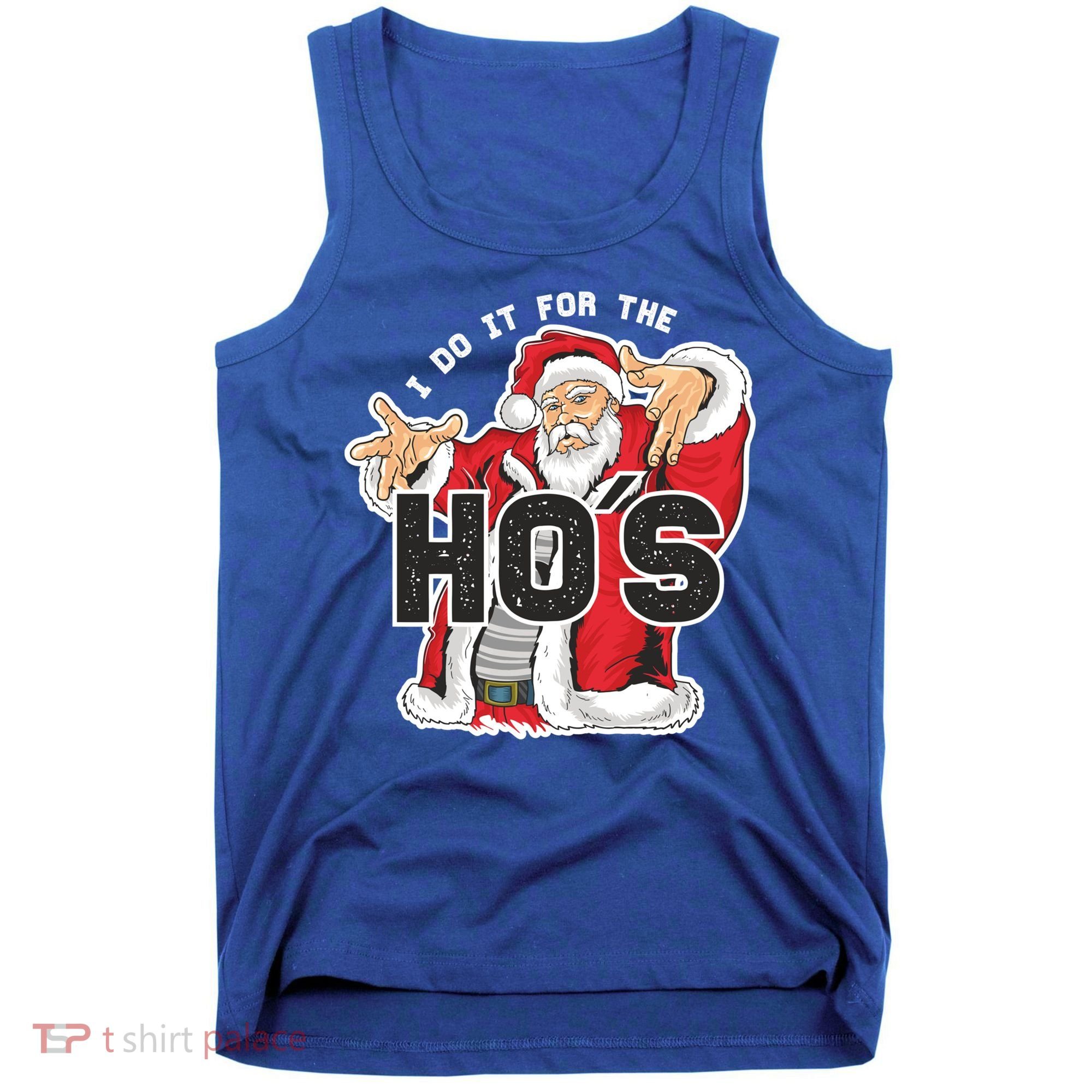 I Do It For The Hos Meaningful Gift Funny Retro Rap Santa Gift Tank Top