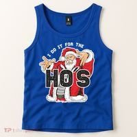 I Do It For The Hos Meaningful Gift Funny Retro Rap Santa Gift Tank Top thumb 2