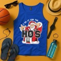 I Do It For The Hos Meaningful Gift Funny Retro Rap Santa Gift Tank Top thumb 4