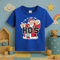 I Do It For The Hos Meaningful Gift Funny Retro Rap Santa Gift Toddler T-Shirt thumb 3