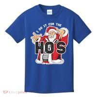 I Do It For The Hos Meaningful Gift Funny Retro Rap Santa Gift Kids T-Shirt thumb 0