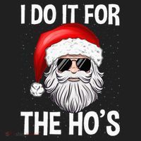 I Do It For The Ho's Funny Inappropriate Christmas Santa Beanie thumb 2