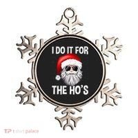 I Do It For The Ho's Funny Inappropriate Christmas Santa Ornament thumb 0