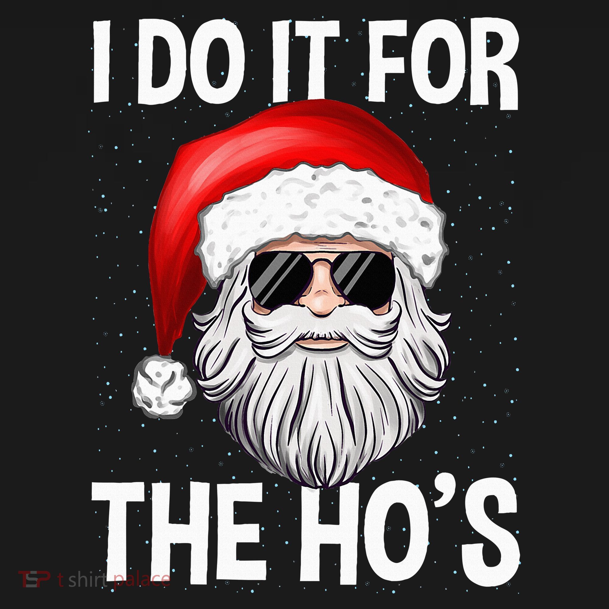 I Do It For The Ho's Funny Inappropriate Christmas Santa Women's Tank Top