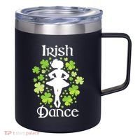 Irish Dance - Irish Dancer Ceili Reel Dance 12oz Stainless Steel Coffee Mug thumb 0