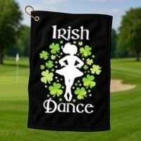Irish Dance - Irish Dancer Ceili Reel Dance Golf Towel thumb 1
