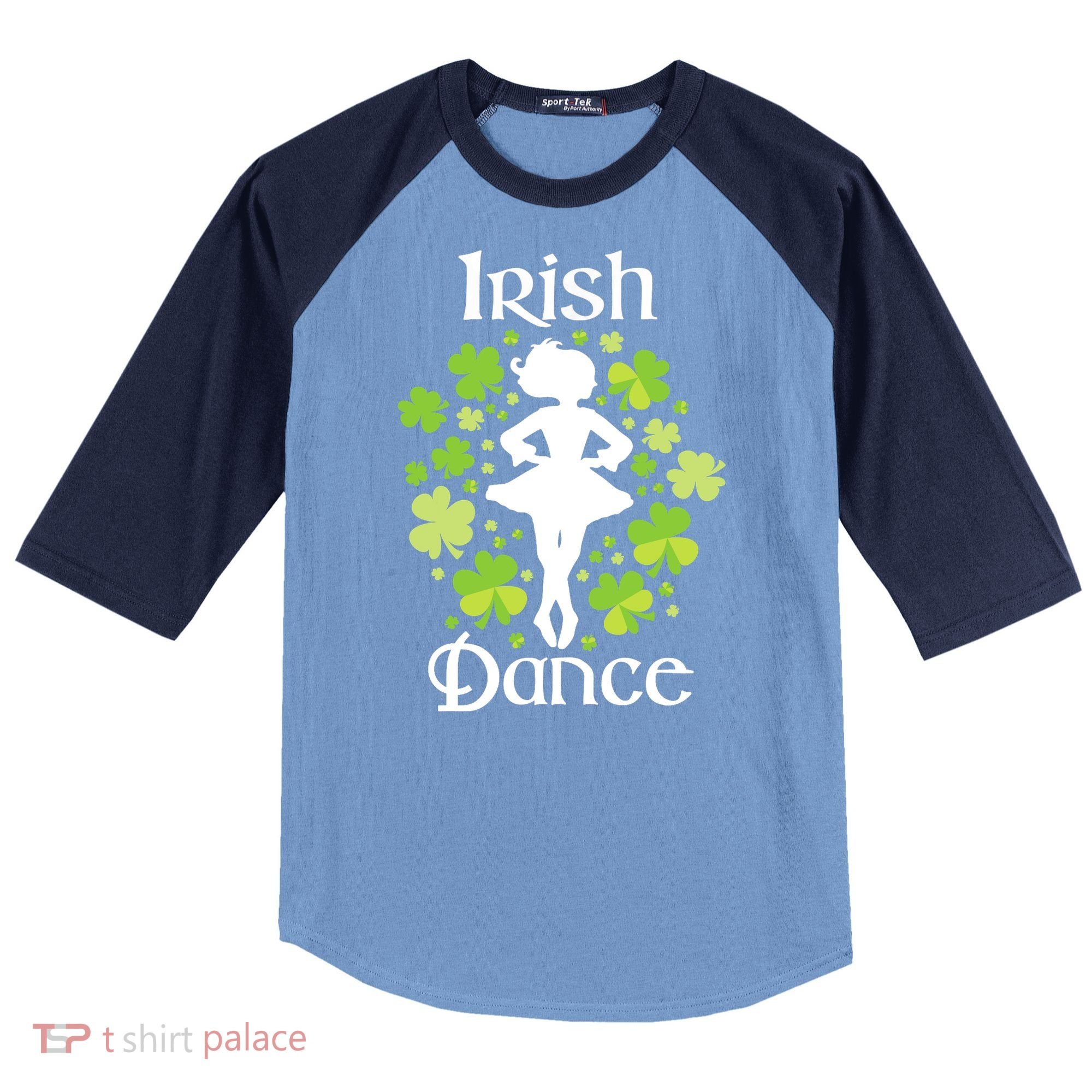 Irish Dance - Irish Dancer Ceili Reel Dance Raglan Baseball Sleeve Shirt