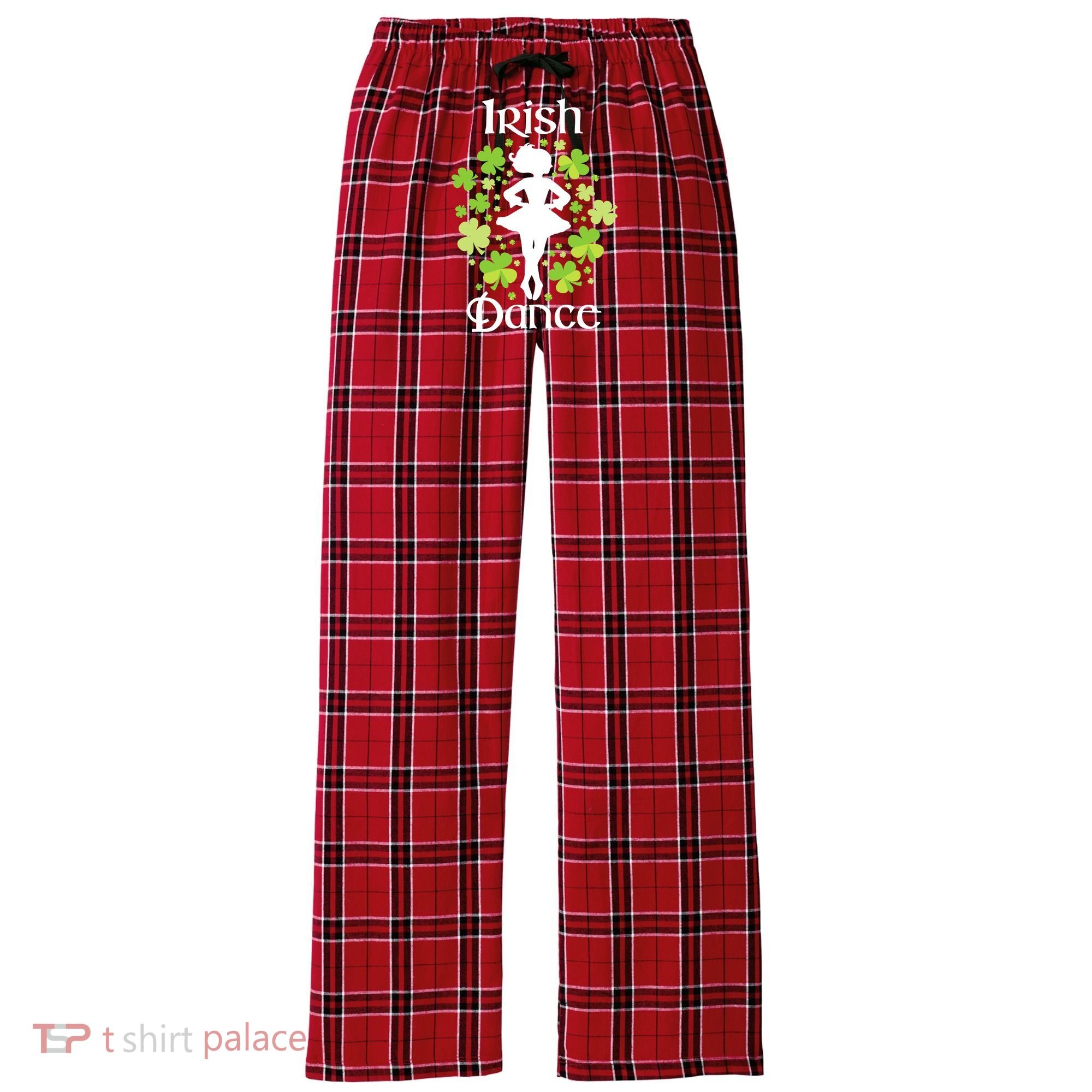 Irish Dance - Irish Dancer Ceili Reel Dance Women's Flannel Plaid Pajama Pants