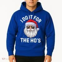 I Do It For The HoS Funny Inappropriate Christmas Santa Gift Hoodie thumb 2