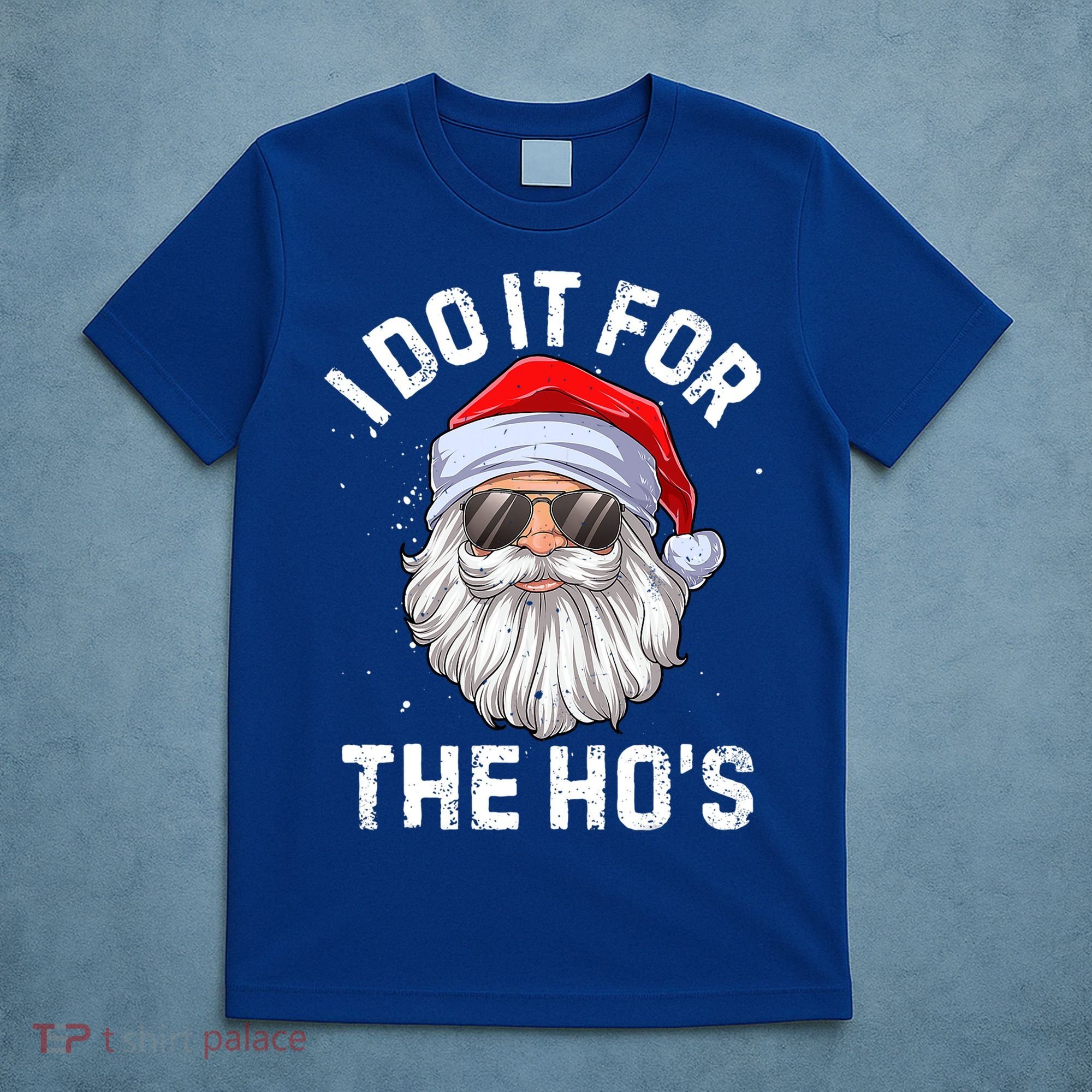 I Do It For The HoS Funny Inappropriate Christmas Santa Gift T-Shirt