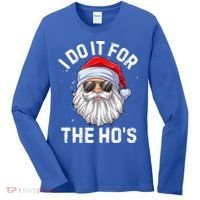 I Do It For The HoS Funny Inappropriate Christmas Santa Gift Women's Long Sleeve Shirt thumb 0