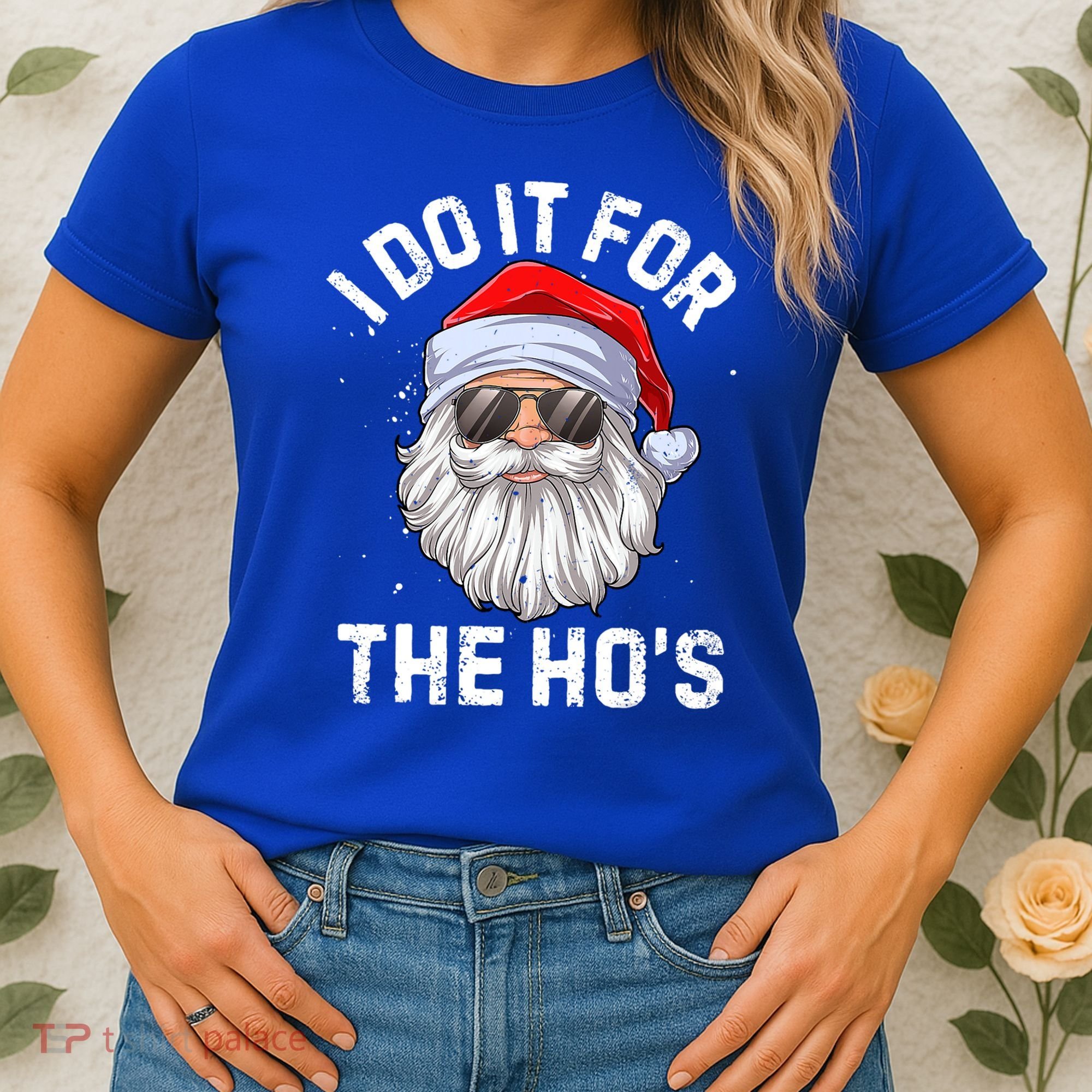 I Do It For The HoS Funny Inappropriate Christmas Santa Gift Women's T-Shirt