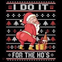 I Do It For The HoS Twerking Santa Rude Christmas Meaningful Gift Coffee Mug thumb 5