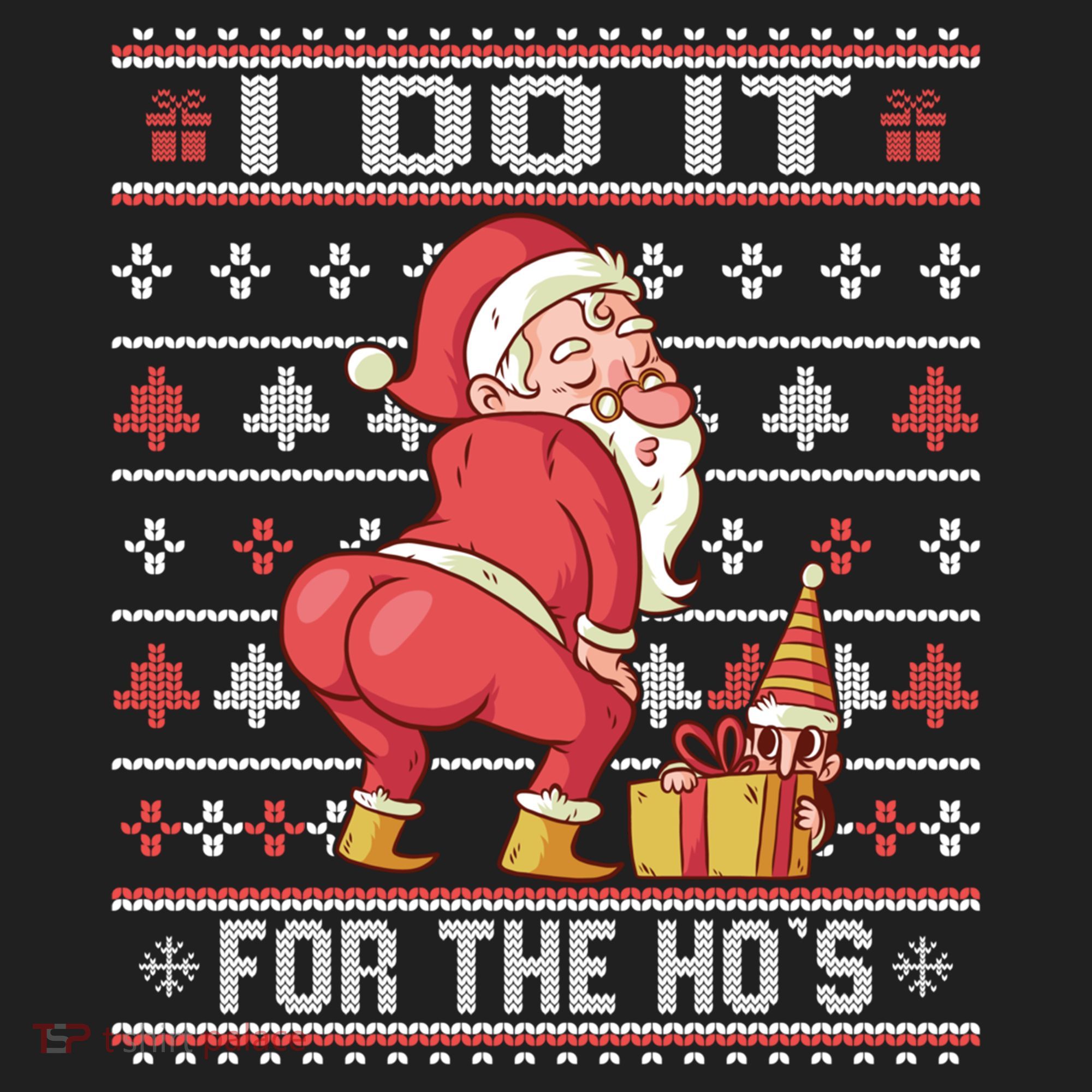 I Do It For The HoS Twerking Santa Rude Christmas Meaningful Gift Beanie