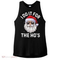 I Do It For The HoS Funny Inappropriate Christmas Santa Ladies PosiCharge Tri-Blend Wicking Tank thumb 0