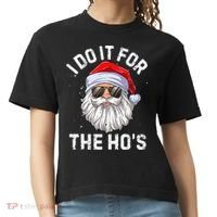 I Do It For The HoS Funny Inappropriate Christmas Santa Comfort Colors Boxy T-Shirt thumb 0