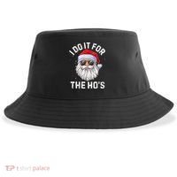 I Do It For The HoS Funny Inappropriate Christmas Santa Sustainable Bucket Hat thumb 0
