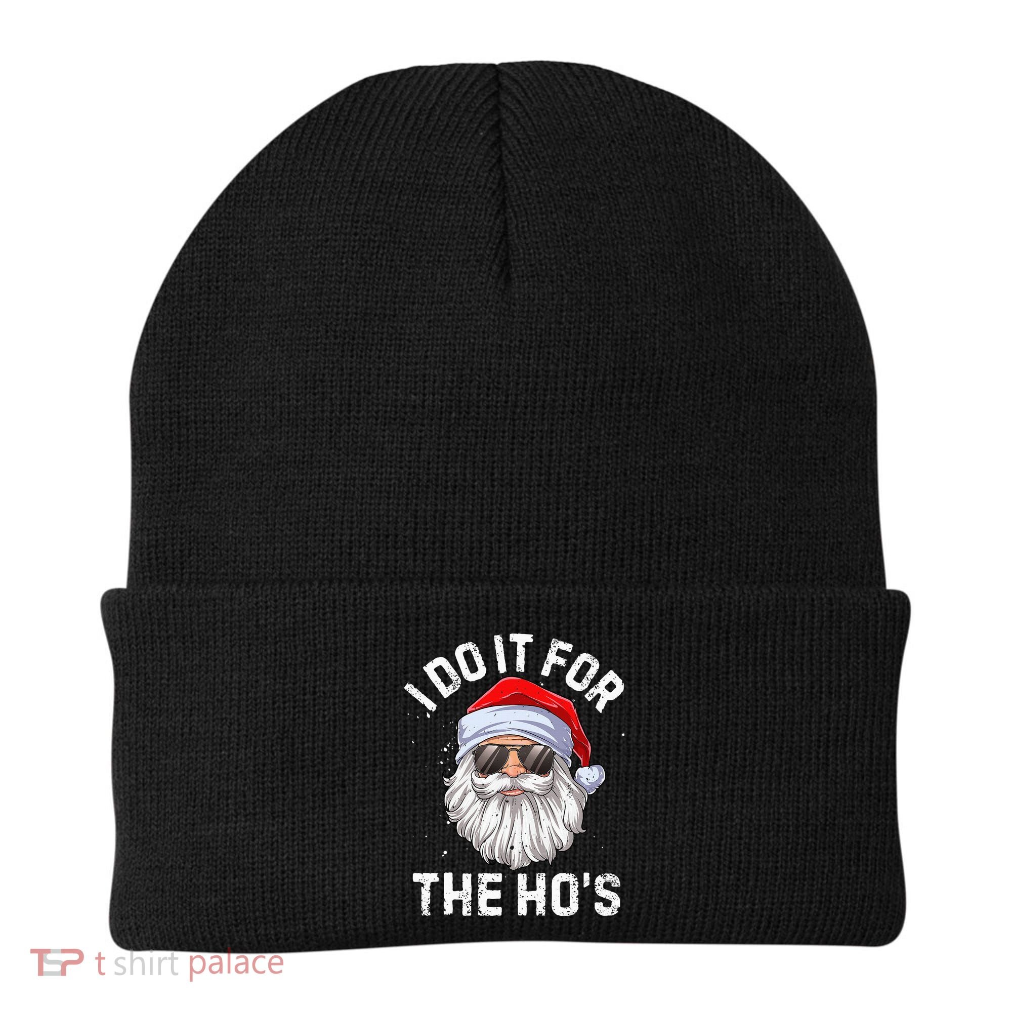 I Do It For The HoS Funny Inappropriate Christmas Santa Beanie