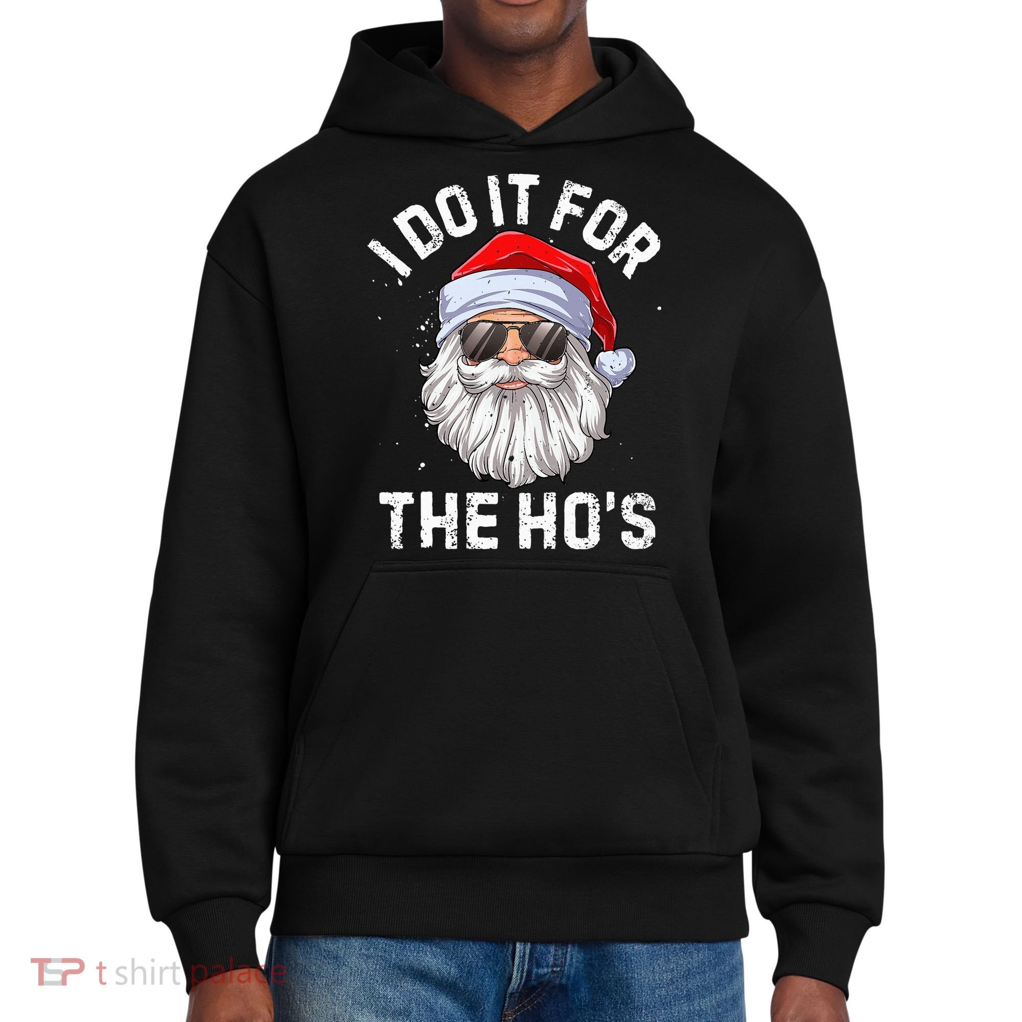 I Do It For The HoS Funny Inappropriate Christmas Santa District V.I.T. Heavyweight Hoodie