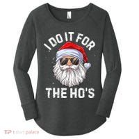 I Do It For The HoS Funny Inappropriate Christmas Santa Women's Perfect Tri Tunic Long Sleeve Shirt thumb 0